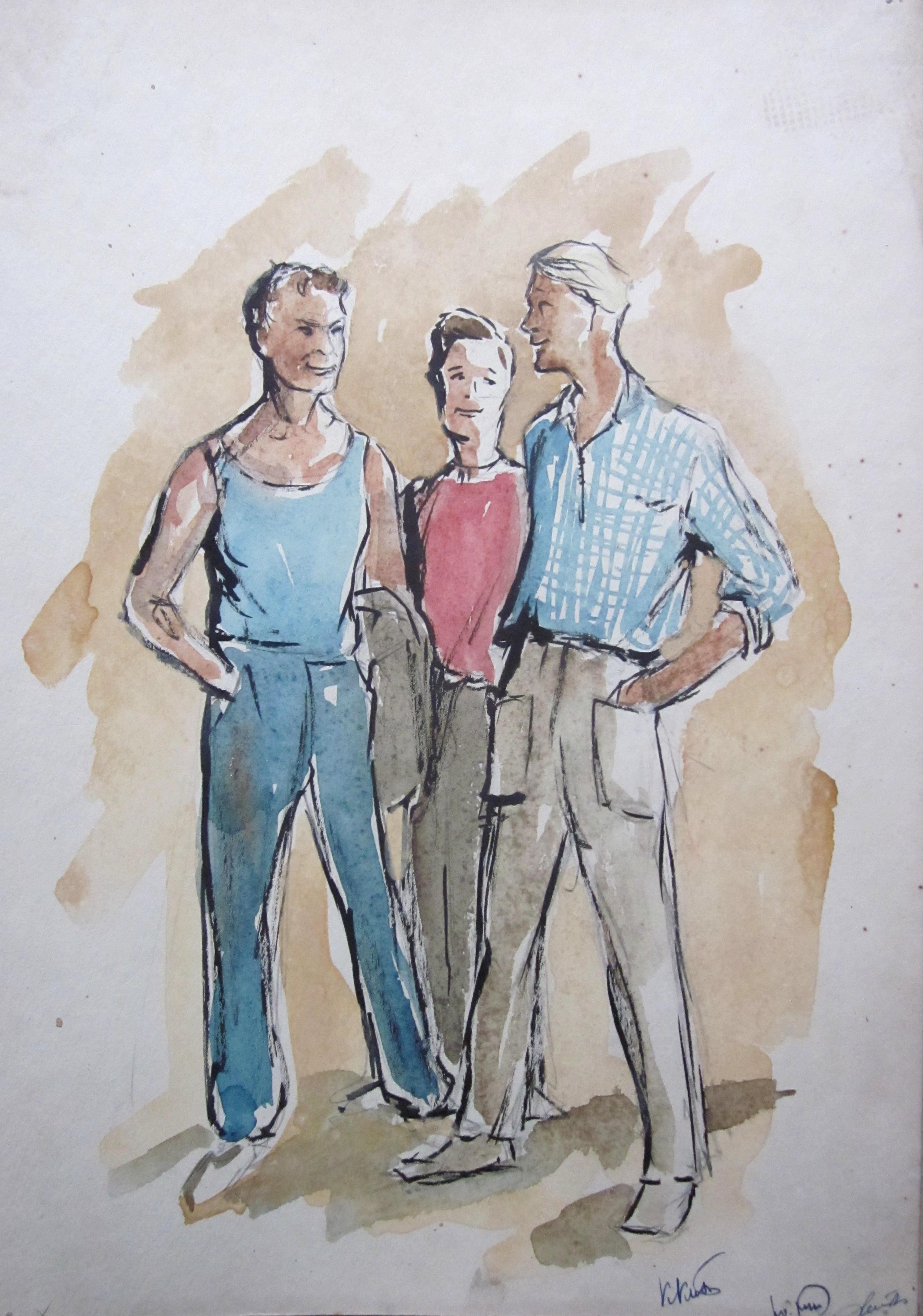 Vallatud kurvid (1959) - kostüümikunstnik Maimu Vannas - Eesti Teatri- ja Muusikamuuseum