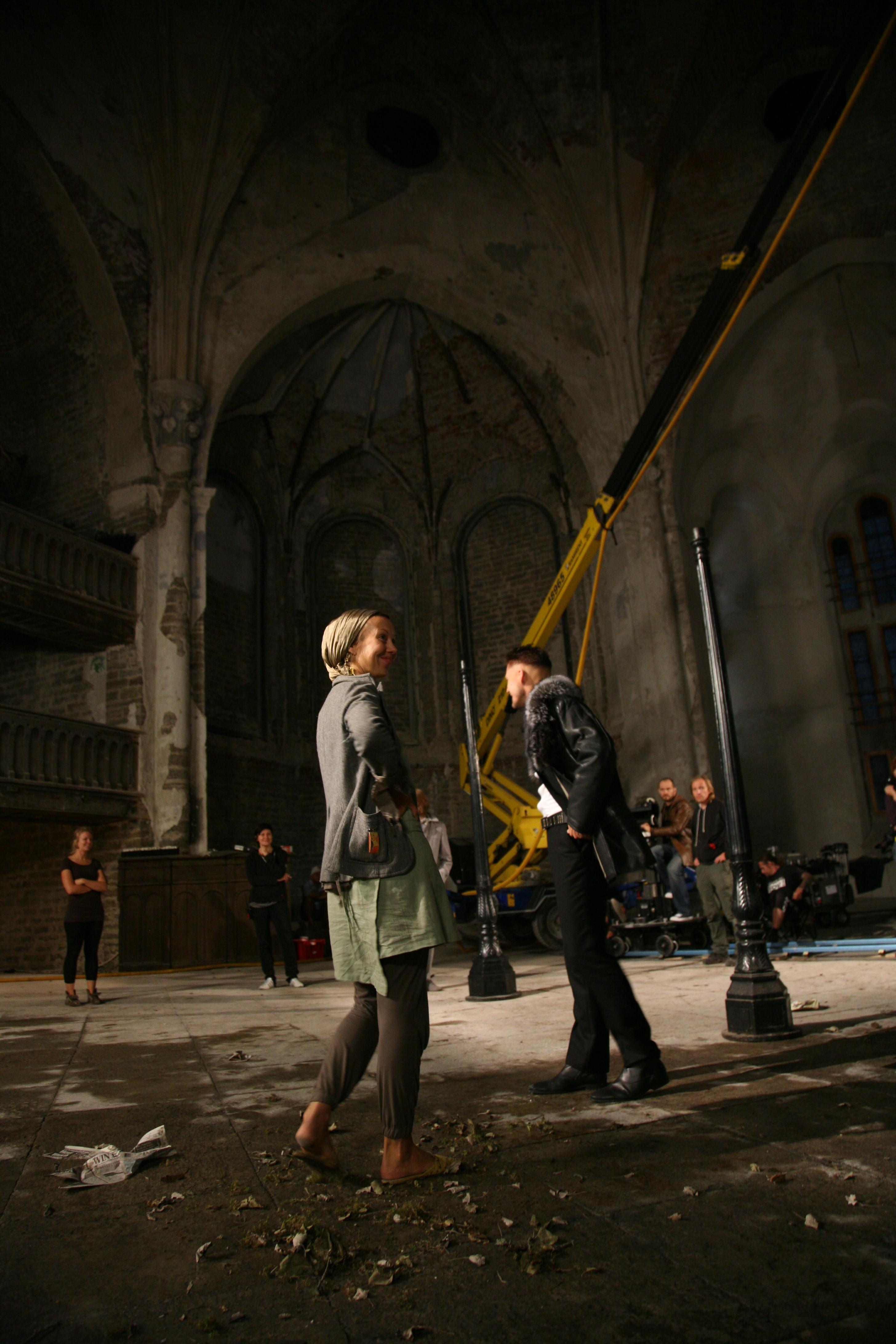 Produtsent Katrin Kissa ja Rogožini osatäitja Tambet Tuisk - Foto Peeter Laurits - Homeless Bob Production