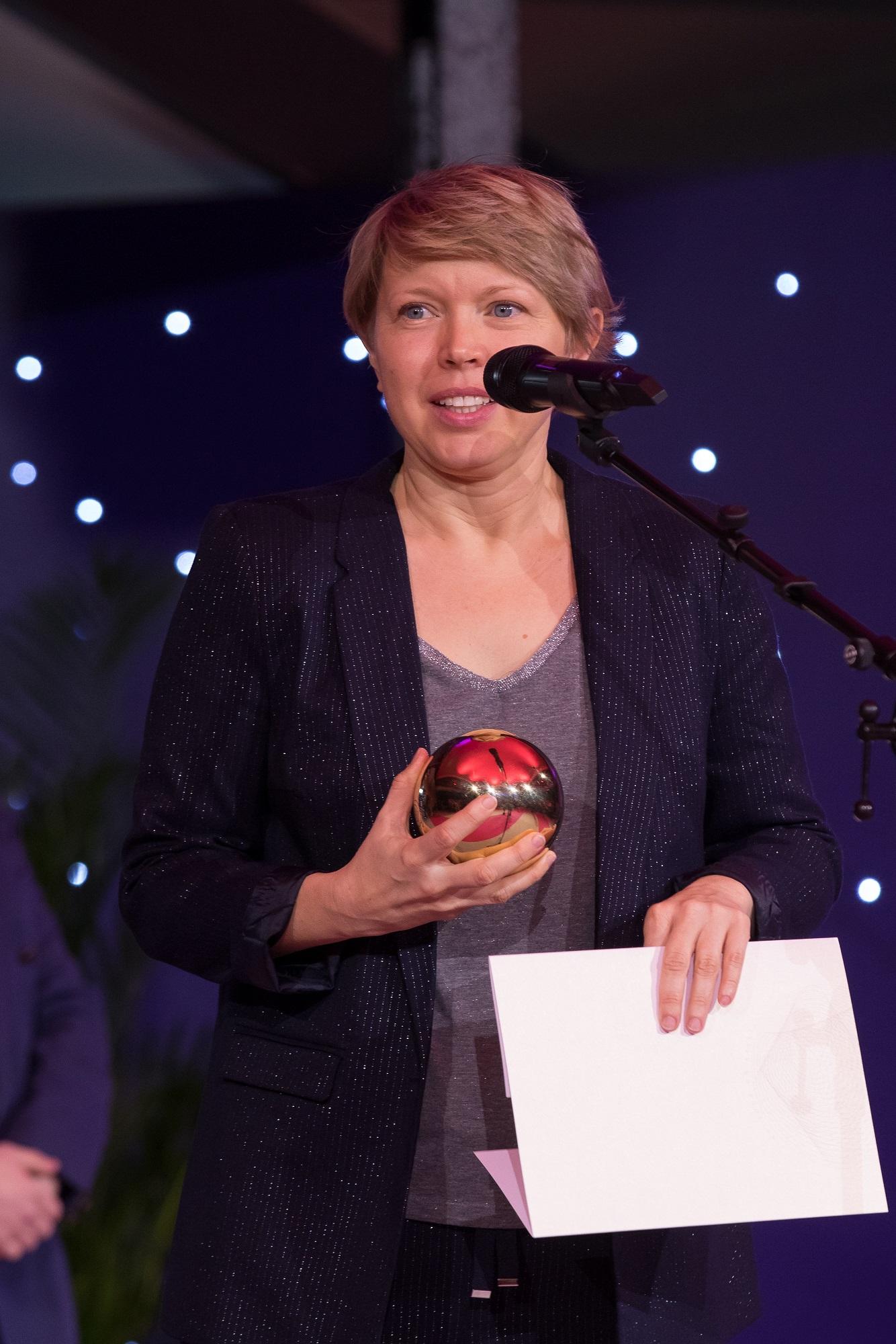Kultuurkapitali audiovisuaalse kunsti sihtkapitali aastapreemia laureaat, aasta debüütfilmi Võta või jäta režissöör Liina Triškina-Vanhatalo - Foto Egert Kamenik - Eest Kultuurkapital