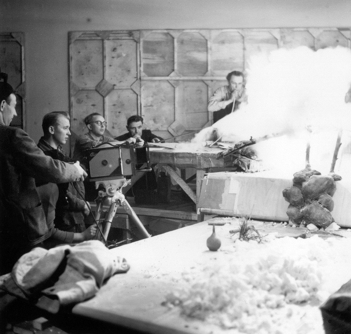 Nukufilmi „Põhjakonn“ (1959) filmimine Randvere nukufilmi paviljonis – Nukufilmi kogu