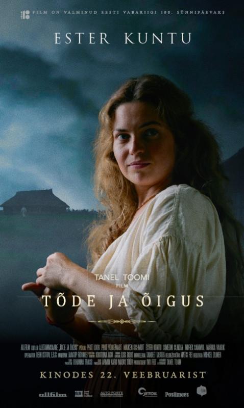 Tõde ja õigus (2019). Karakterposter - Kujundus Tanel Toom, foto Kalle Veesaar - Allfilm