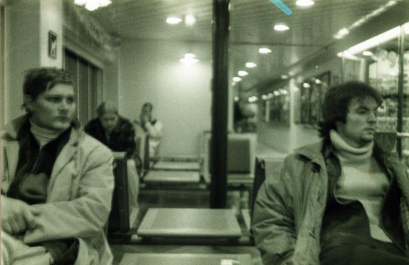 Rainer Sarnet ja Marko Raat filmifestivalil Kopenhagenis (1990ndad) - Foto Jaak Kilmi