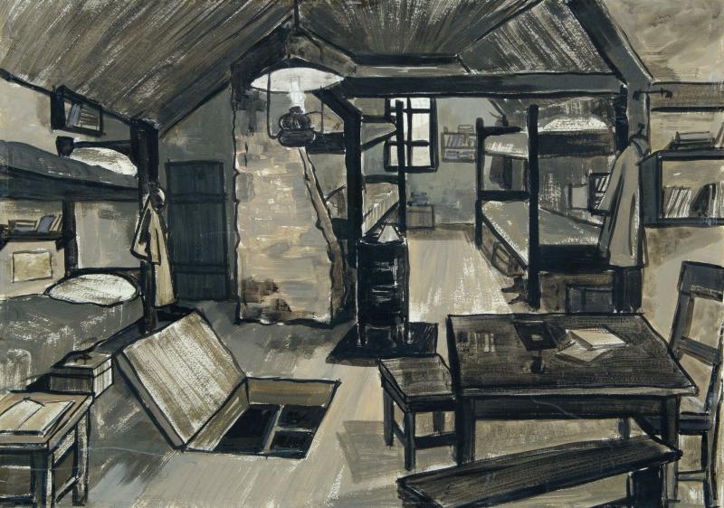 Interjöör magamistuba Siber - Kunstnik Halja Klaar - Foto Vahur Lõhmus - Filmimuuseumi kogu