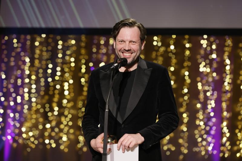 Eesti Kultuurkapitali audiovisuaalse kunsti sihtkapitali aastapreemia laureaat Mait Malmsten, mängufilmi Kalev Jaak Salumetsa rolli osatäitja - Foto Egert Kamenik - Eesti Kultuurkapital