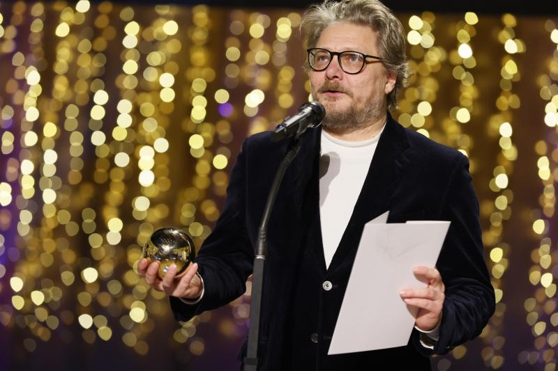 Eesti Kultuurkapitali audiovisuaalse kunsti sihtkapitali aastapreemia laureaat Rainer Sarnet, dokumentaalfilmi Vaino Vahingu päevaraamat režissöör - Foto Egert Kamenik - Eesti Kultuurkapital