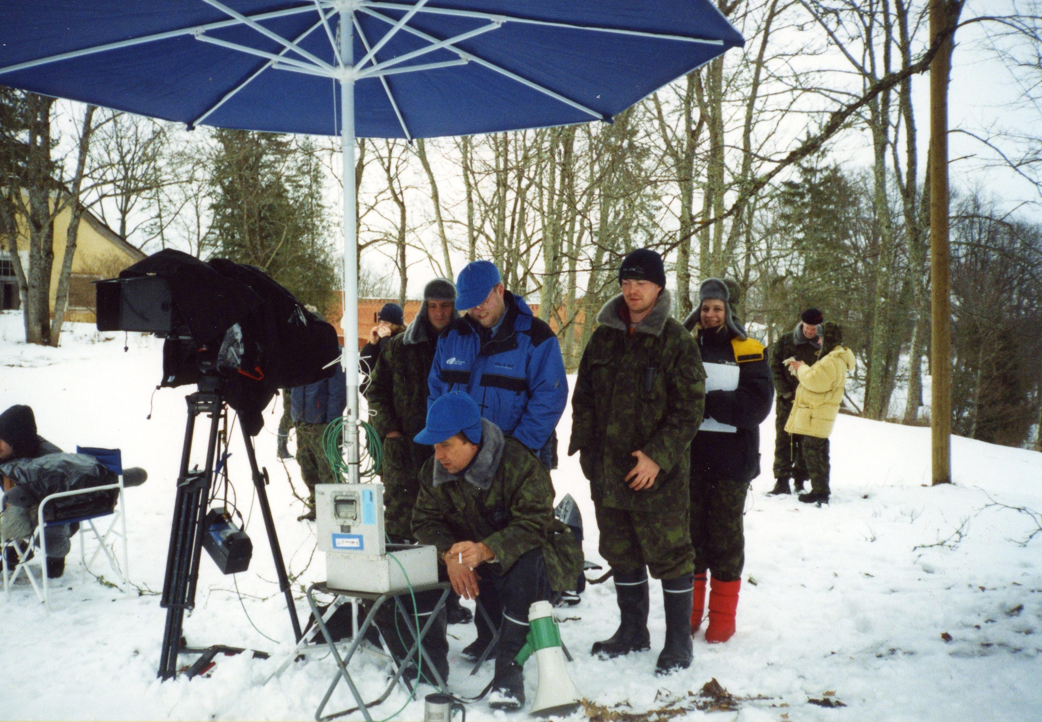 Filmivõtted Sangaste lossi juures
