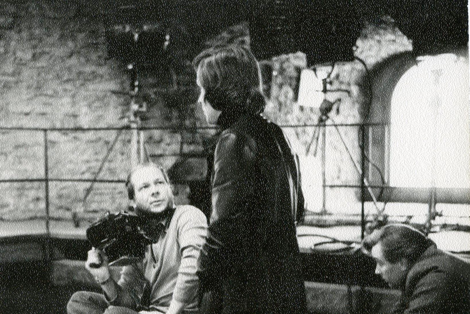 Filmivõtted kindlusetornis Kiek in de Kök. Operaator Peeter Tooming, RAT Vanemuise peaballettmeister ja stsenarist Ülo Vilimaa - Peeter Toominga kogu