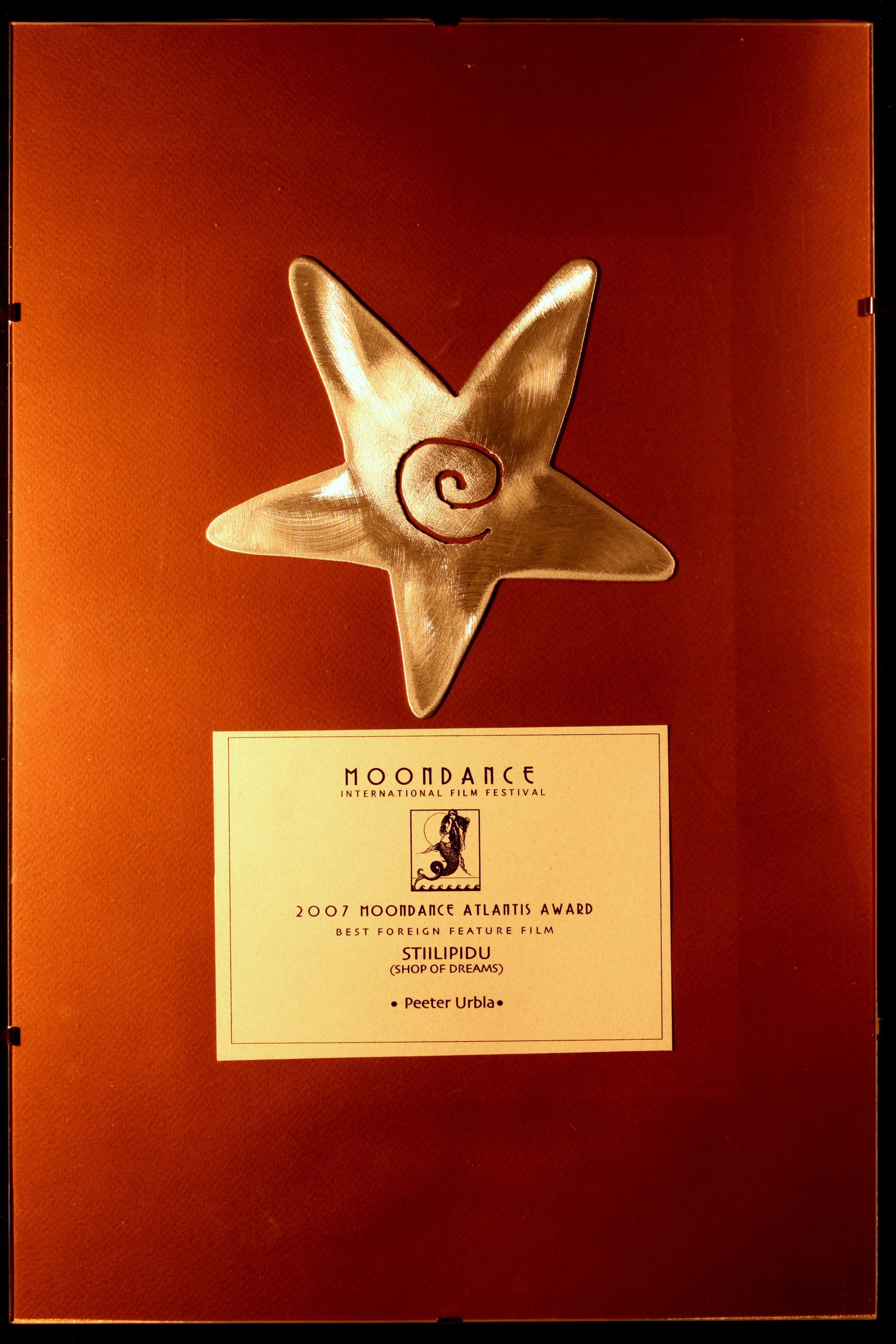 Moondance International Filmfestival 2007. Moondance Atlantise Award. Best foreign feature film - Exitfilmi kogu