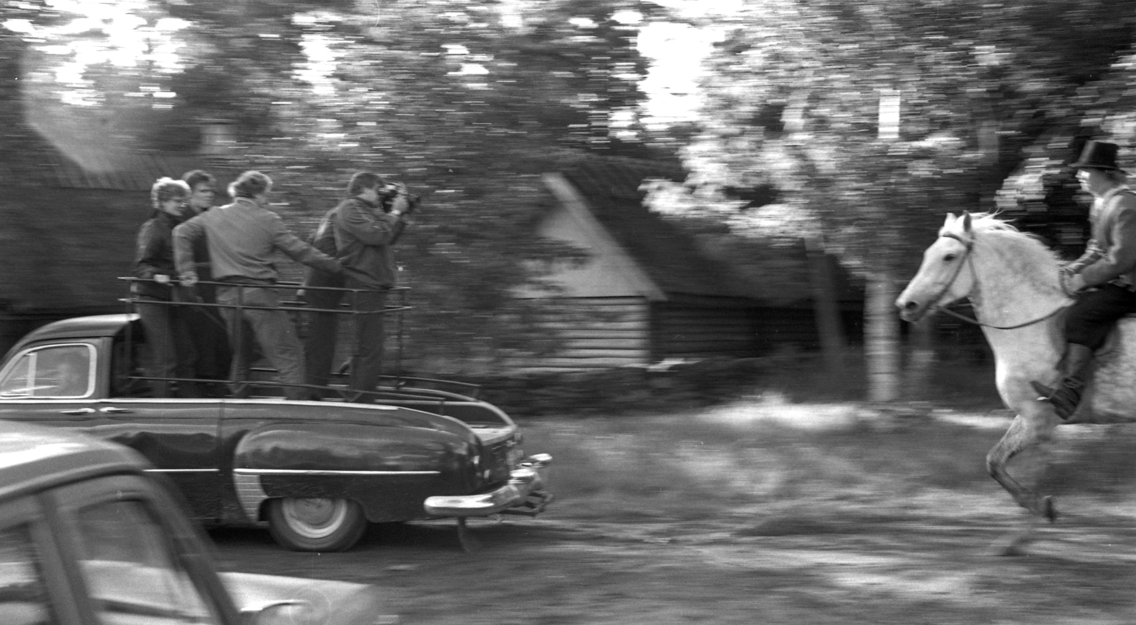 Filmivõtted Rocca-al-Mare Vabaõhumuuseumis. Clemeti osatäitja Martinas Budraitis