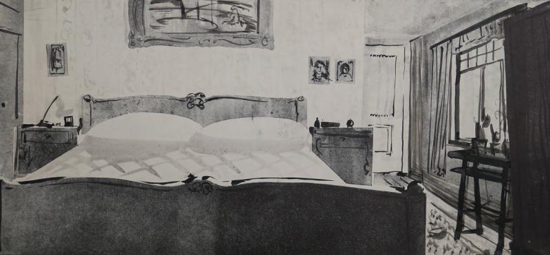 Kavand mängufilmile Valge laev (1970) - Kunstnik Rein Raamat - Rein Raamatu kogu