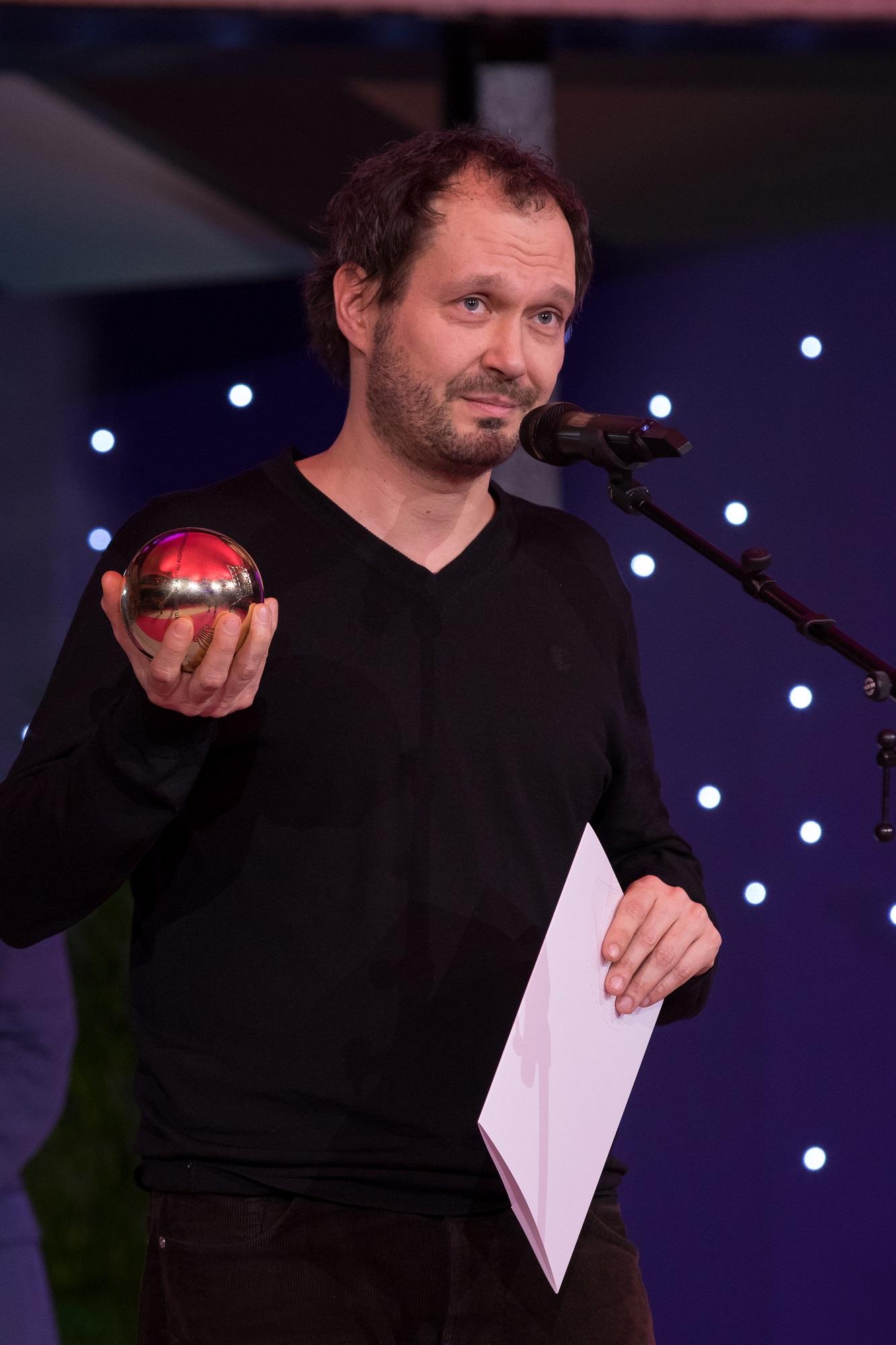 Kultuurkapitali audiovisuaalse kunsti sihtkapitali aastapreemia laureaat, aasta filmioperaator, mängufilmide Põrgu Jaan ja Mees, kes üllatas kõiki operaator Mart Taniel - Foto Egert Kamenik - Eest Kultuurkapital
