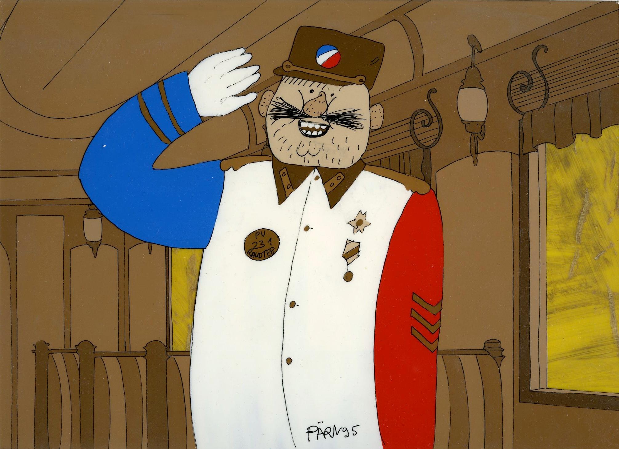 Kunstnik Priit Pärna signeeritud kaadri elemendid