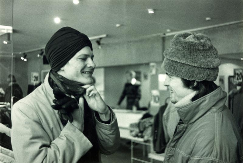 Rainer Sarnet ja Marko Raat filmifestivalil Kopenhagenis (1990ndad) - Foto Jaak Kilmi
