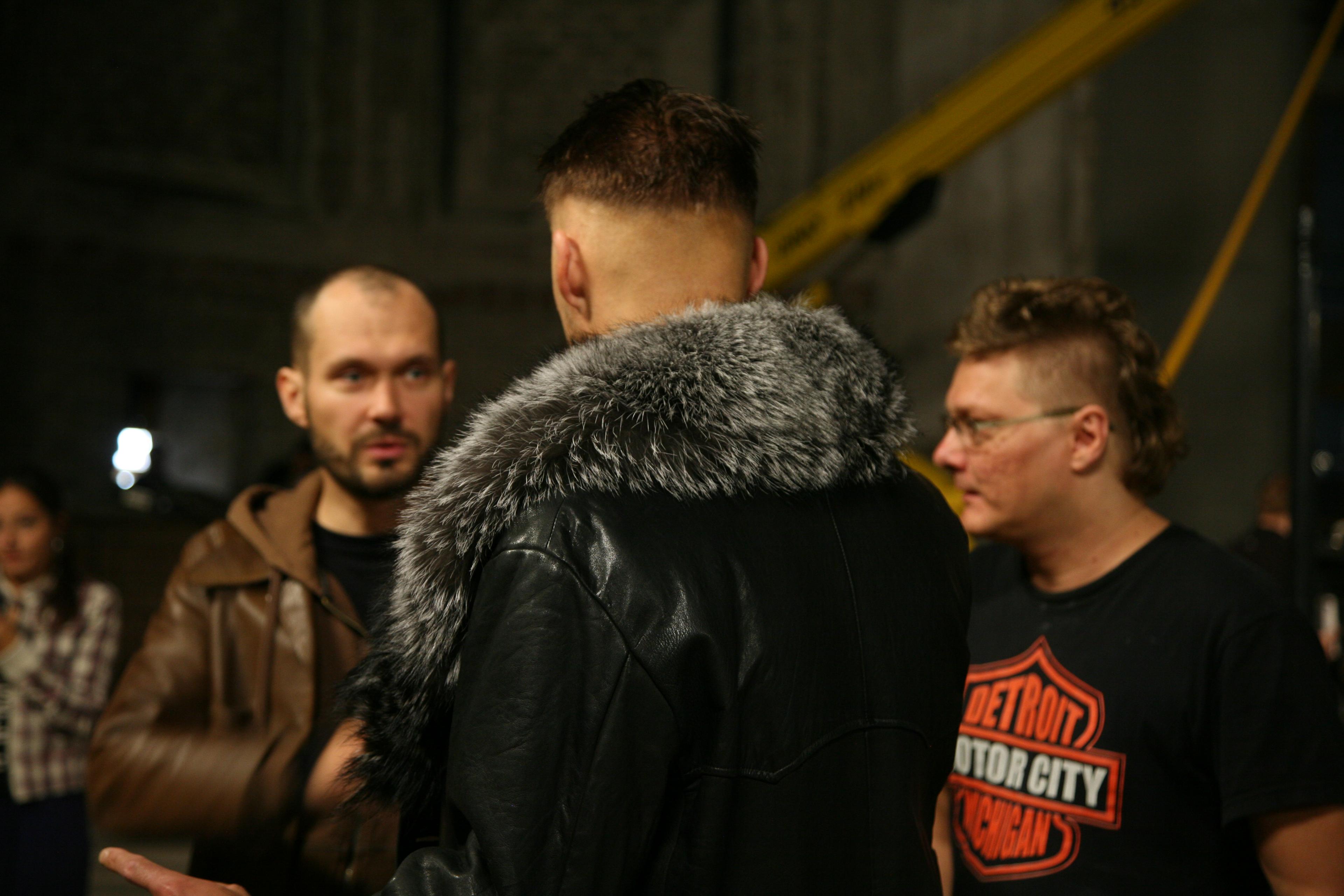 Operaator Mart Taniel, režissöör Rainer Sarnet, Rogožini osatäitja Tambet Tuisk - Foto Peeter Laurits - Homeless Bob Production