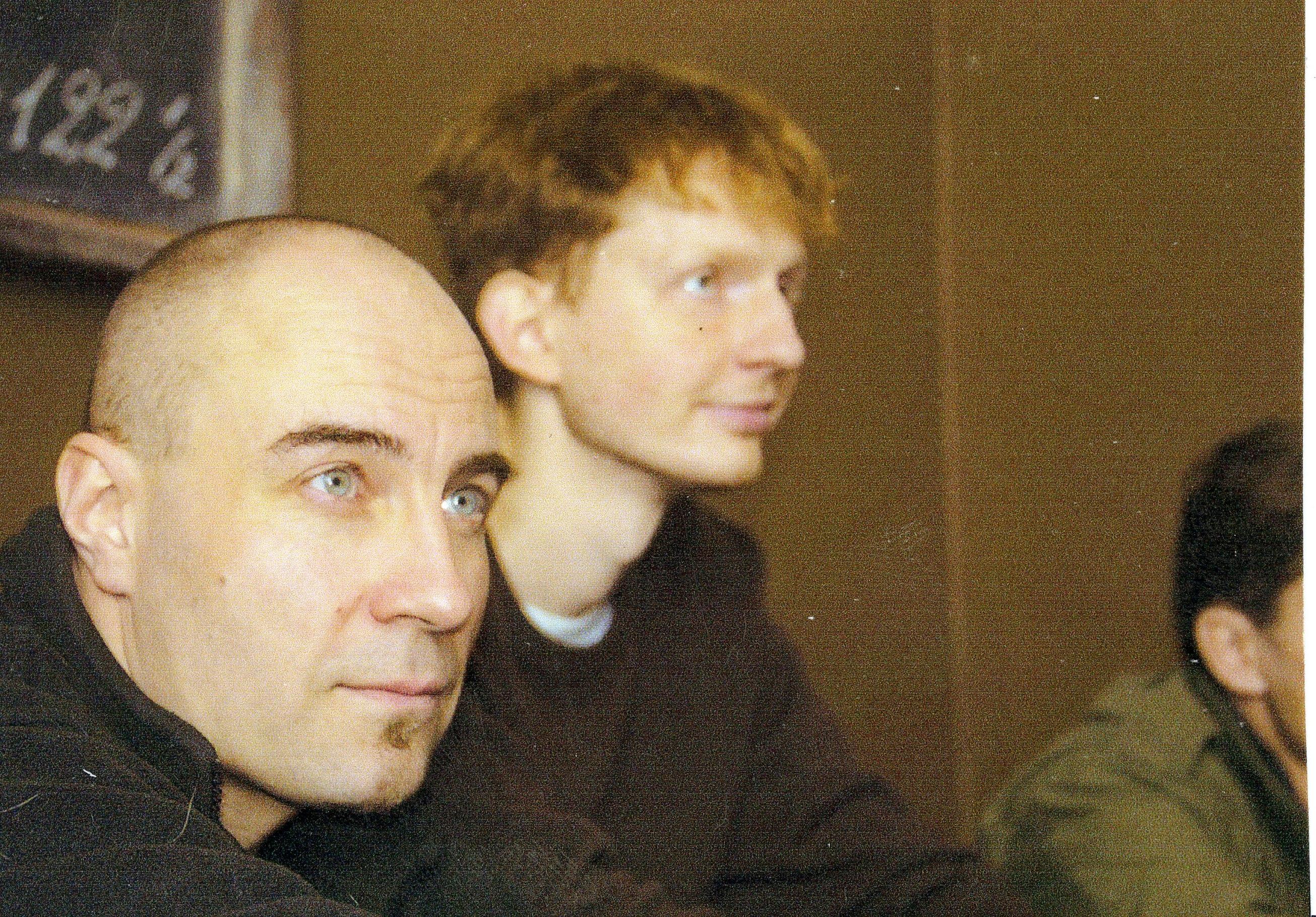 Kaasprodutsent Ilkka Y. L. Matila ja produtsent Kristian Taska filmivõtetel Haapsalu raudteejaamas - Foto Olav Neuland