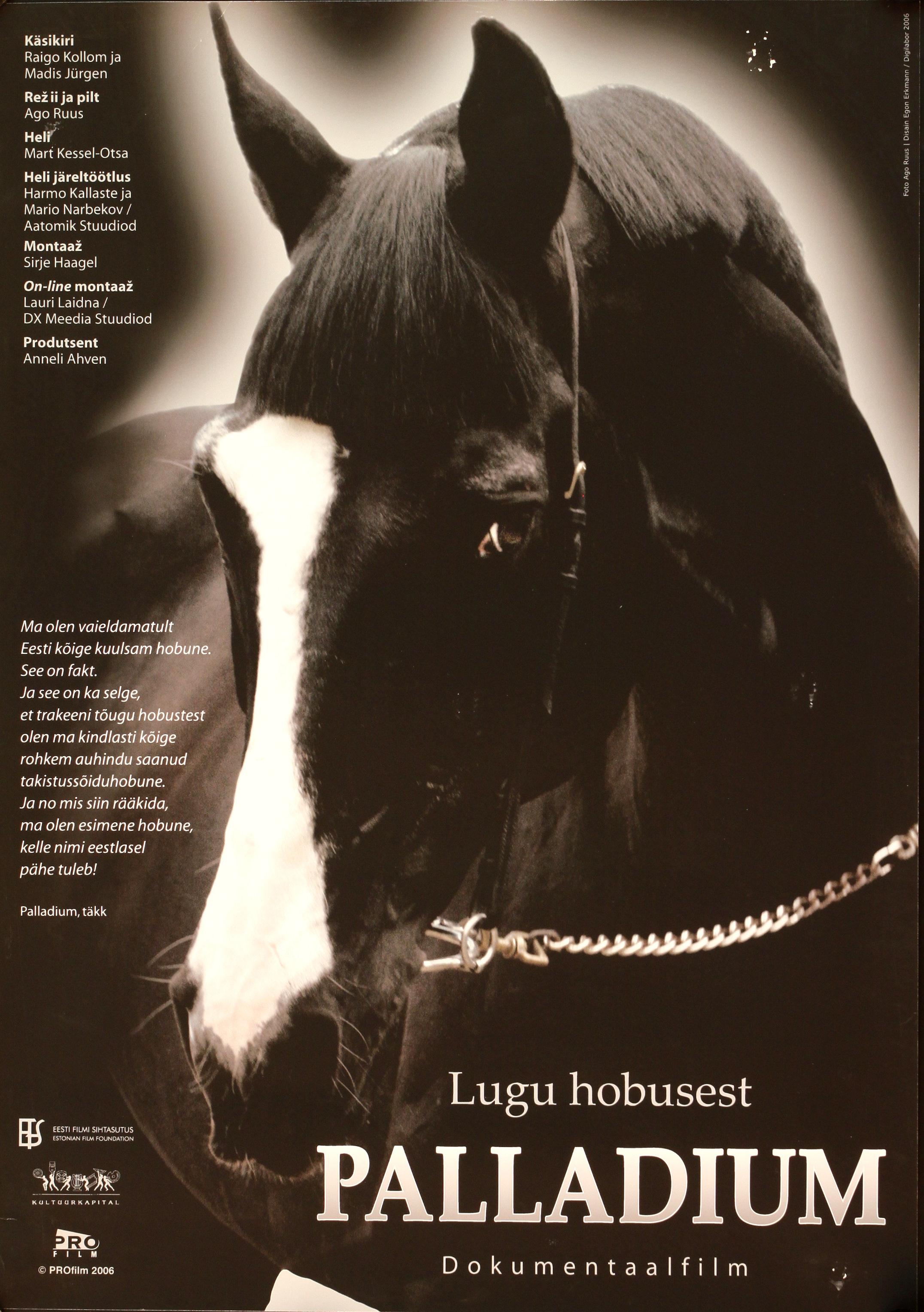 Lugu hobusest Palladium (2006) - Eesti Filmi Sihtasutuse kogu