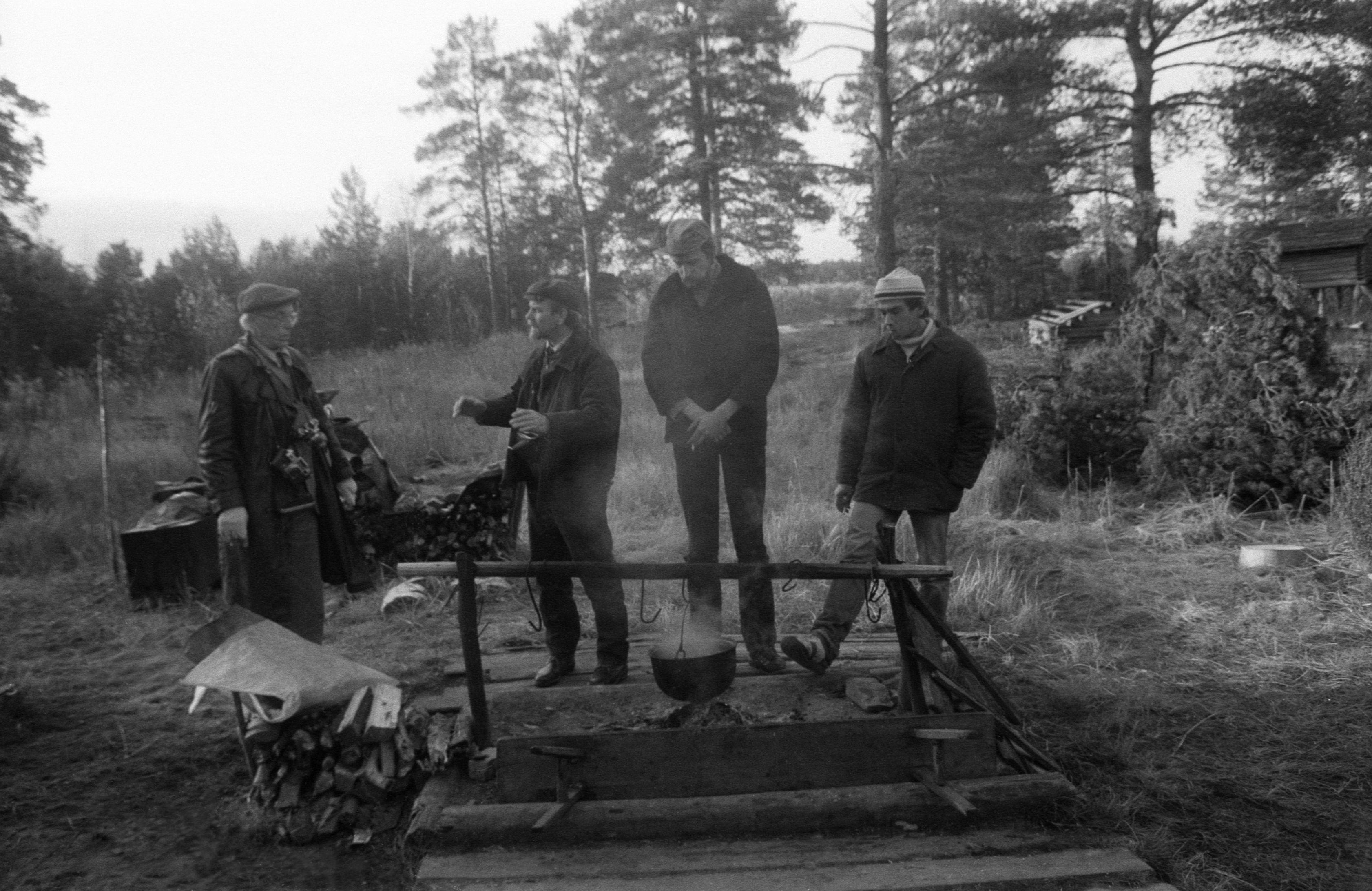 Lennart Meri fotografeerimas filmivõtetel (1985)