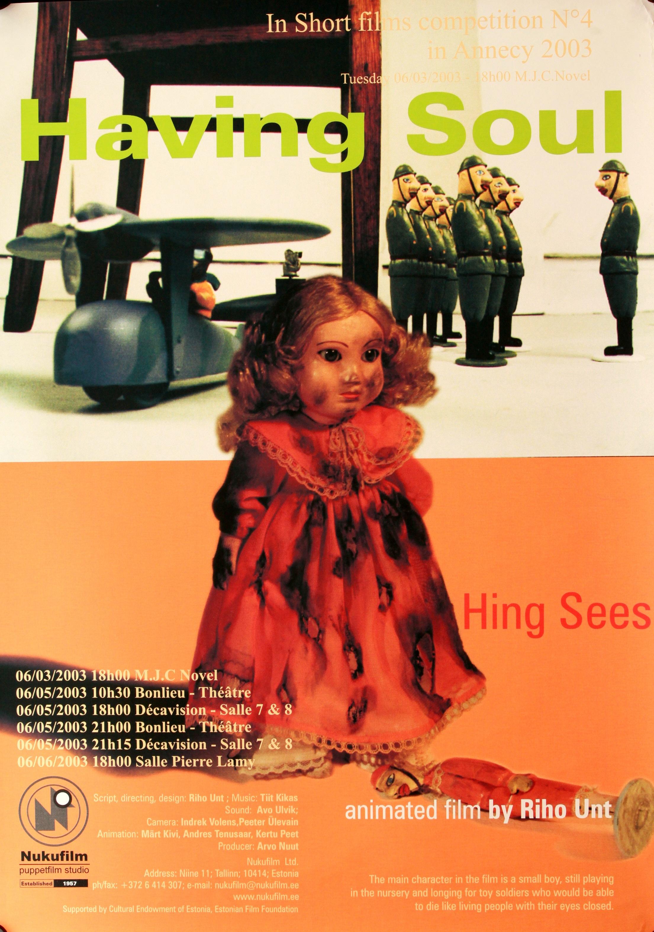 Hing sees (2002) - Eesti Filmi Sihtasutuse kogu