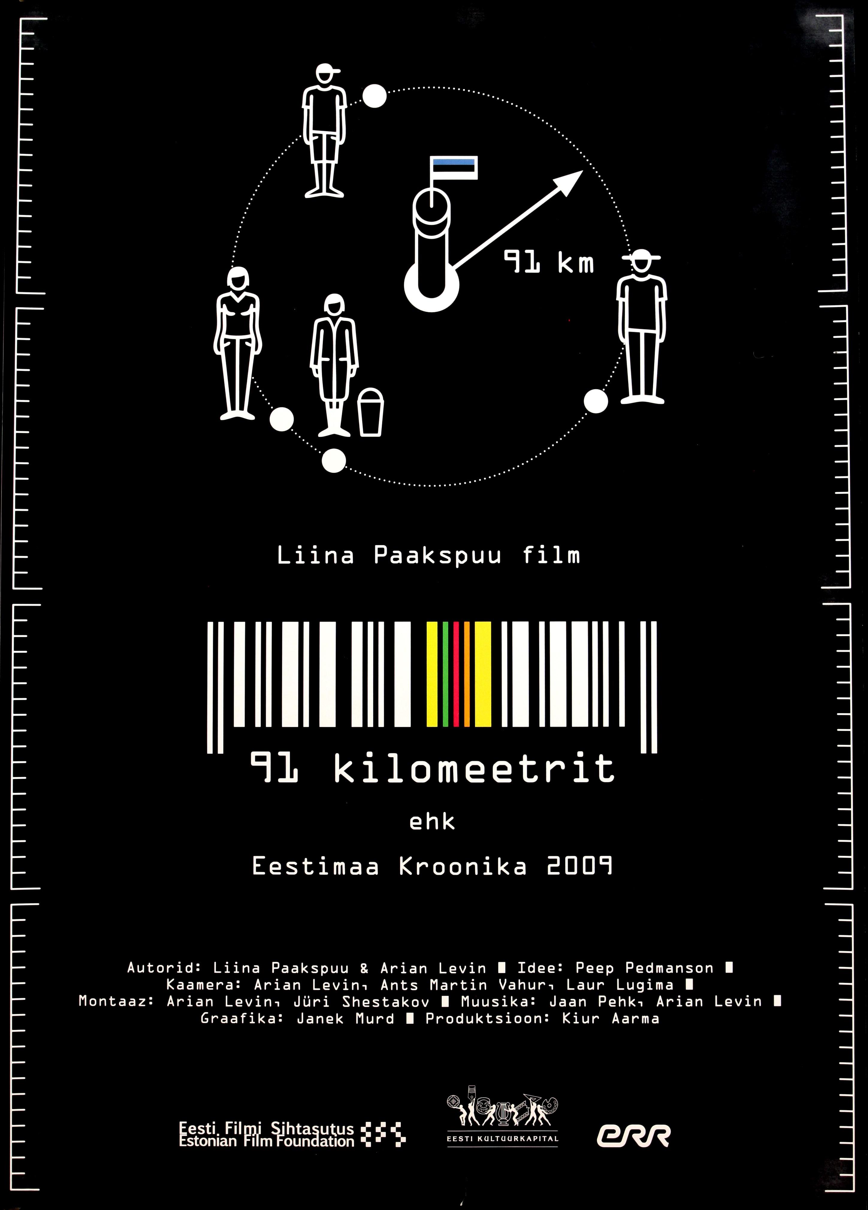 91 kilomeetrit. Eestimaa kroonika 2009 (2010) - Kujundus Janek Murd - Eesti Filmi Sihtasutuse kogu