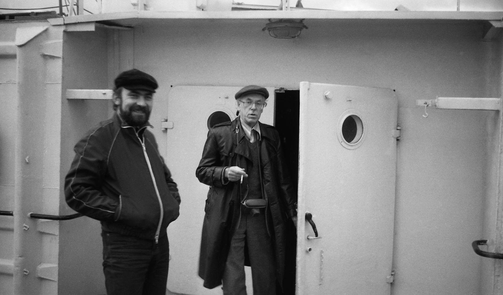 Filmigrupi laevasõit, maastikud, vahepeatus  (1985) - Foto Enn Säde
