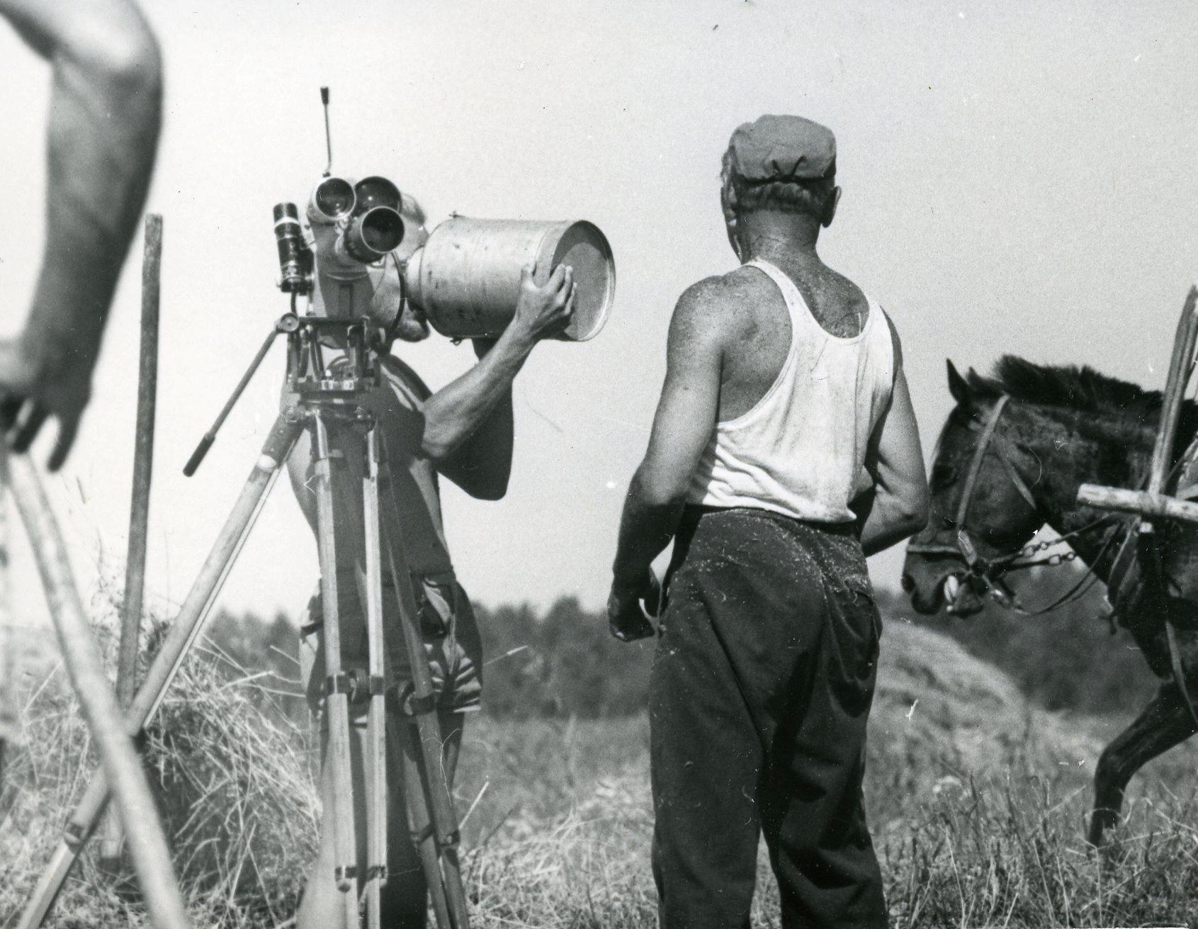 Filmivõtetel - Foto Enn Säde - Peeter Toominga kogu