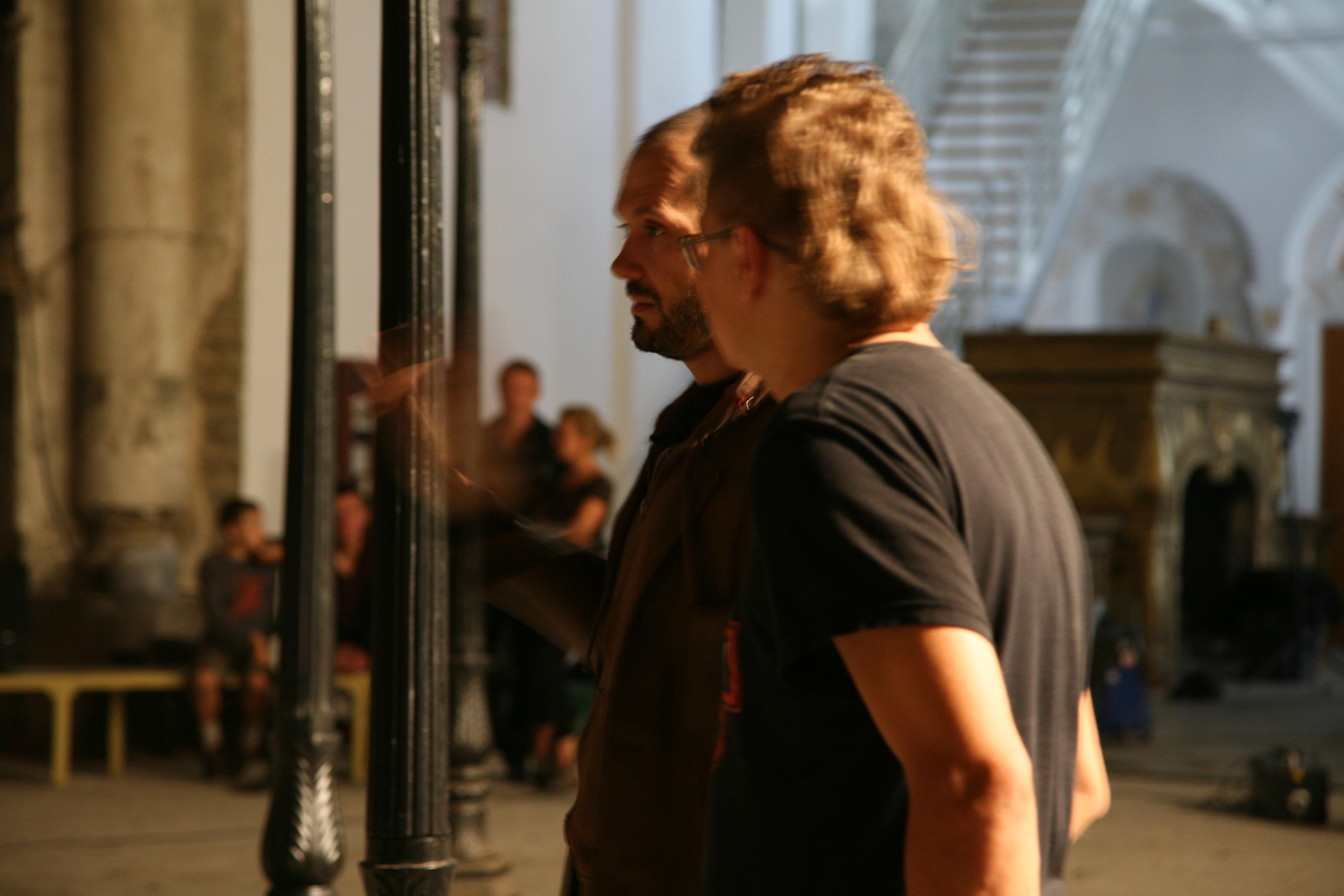 Režissöör Rainer Sarnet, operaator Mart Taniel - Foto Peeter Laurits - Homeless Bob Production