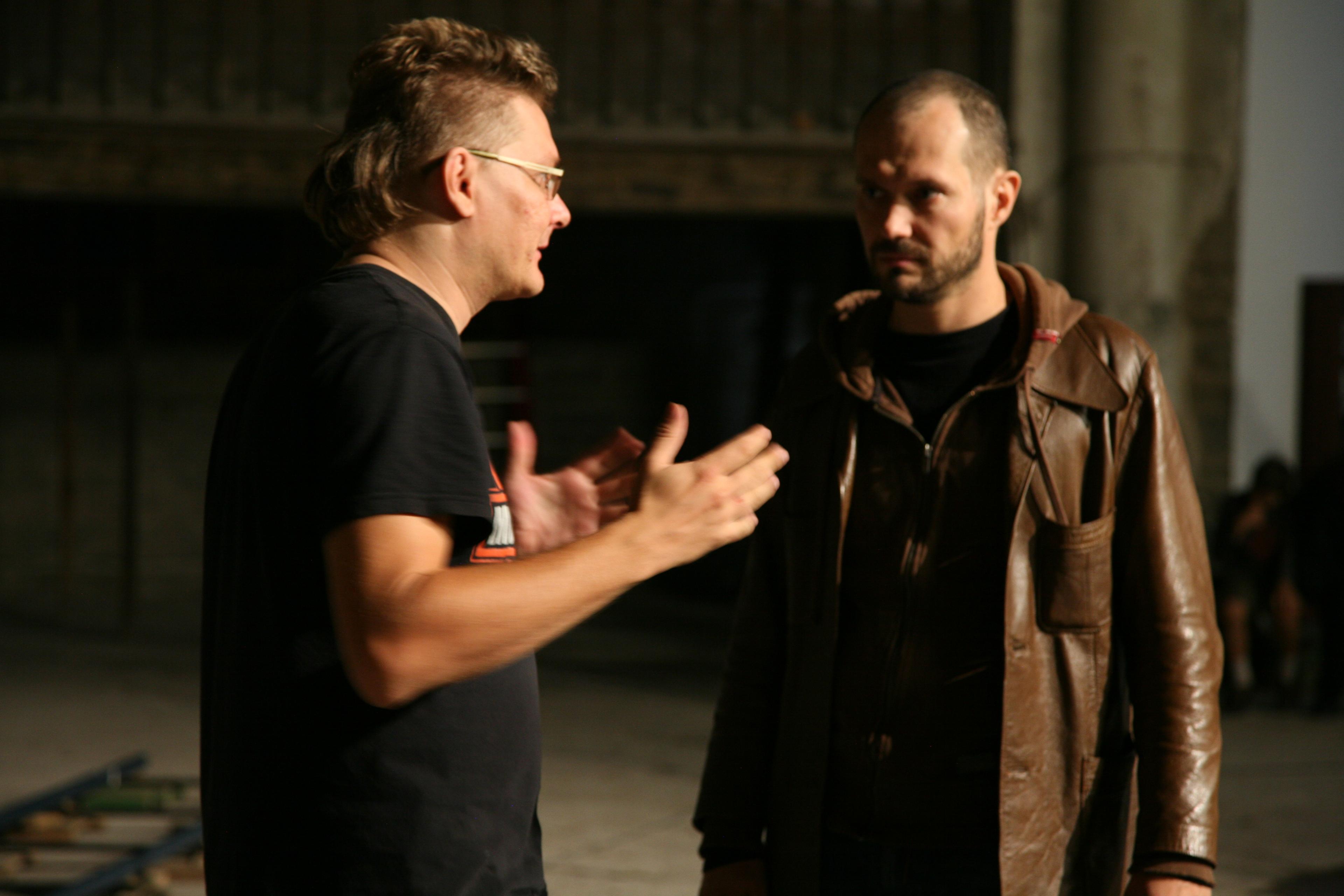 Režissöör Rainer Sarnet, operaator Mart Taniel - Foto Peeter Laurits - Homeless Bob Production