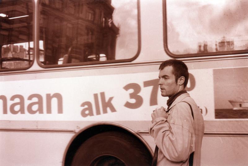 Marko Raat filmifestivalil Helsingis (1990ndad) - Foto Jaak Kilmi
