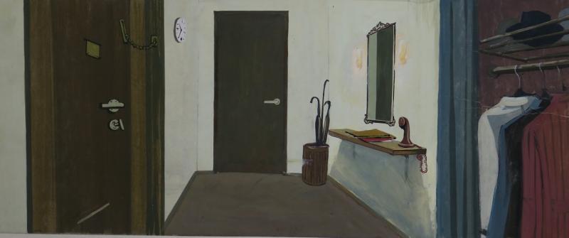 Kavand mängufilmile Valge laev (1970) - Kunstnik Rein Raamat - Rein Raamatu kogu