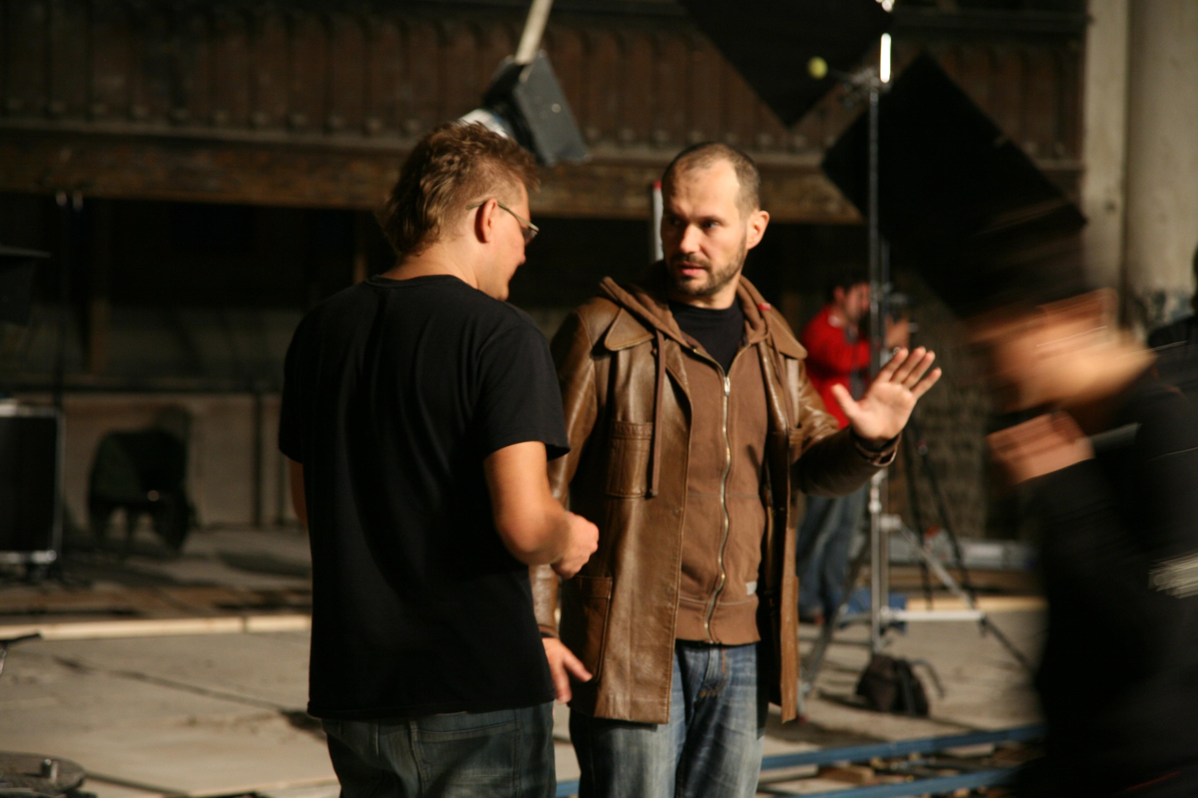 Režissöör Rainer Sarnet, operaator Mart Taniel - Foto Peeter Laurits - Homeless Bob Production