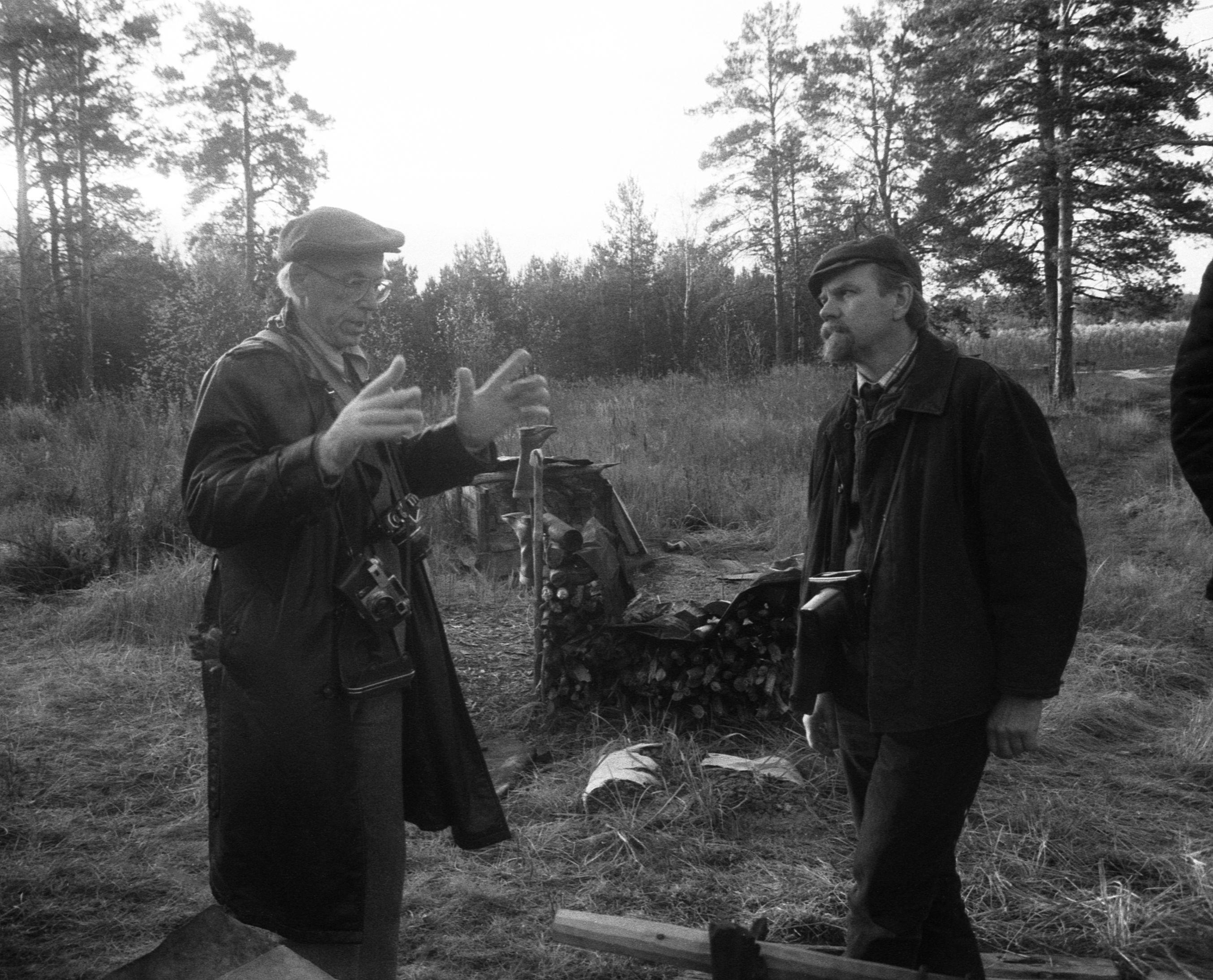Lennart Meri fotografeerimas filmivõtetel (1985)