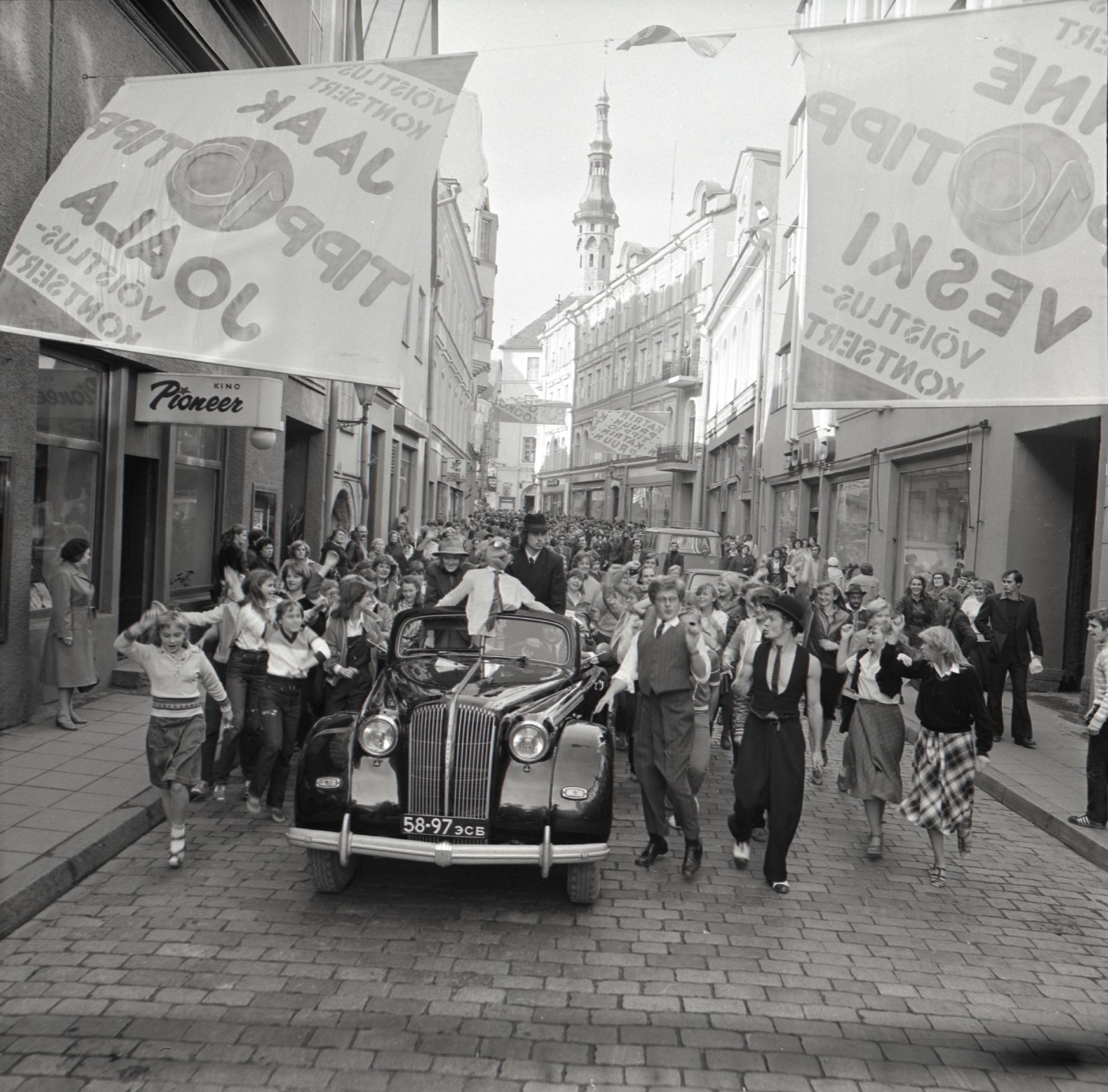 Filmivõtted Viru tänaval Tallinnas