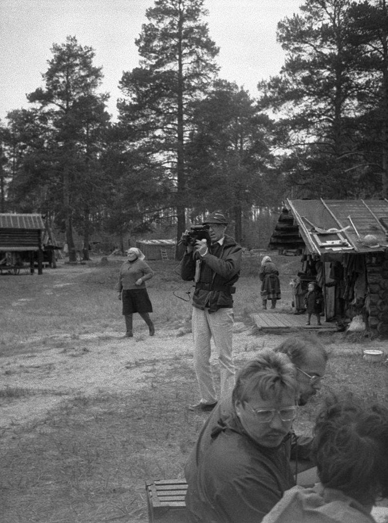 Filmigrupi söögipaus - Foto Maie Jõgi