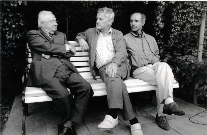Johannes Käbin, režissöör Andres Sööt, filmi direktor Vello Samm