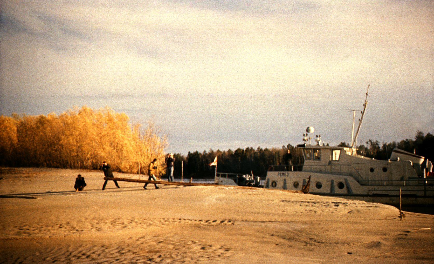 Filmigrupiga laeval - Foto Ago Ruus