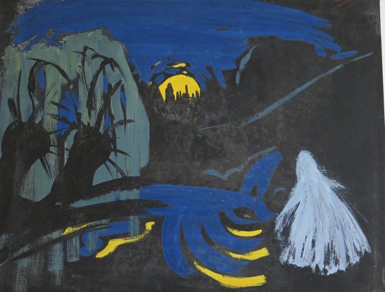 Kavand nukufilmile Metsamuinasjutt (1960) - Kunstnik Rein Raamat - Rein Raamatu kogu
