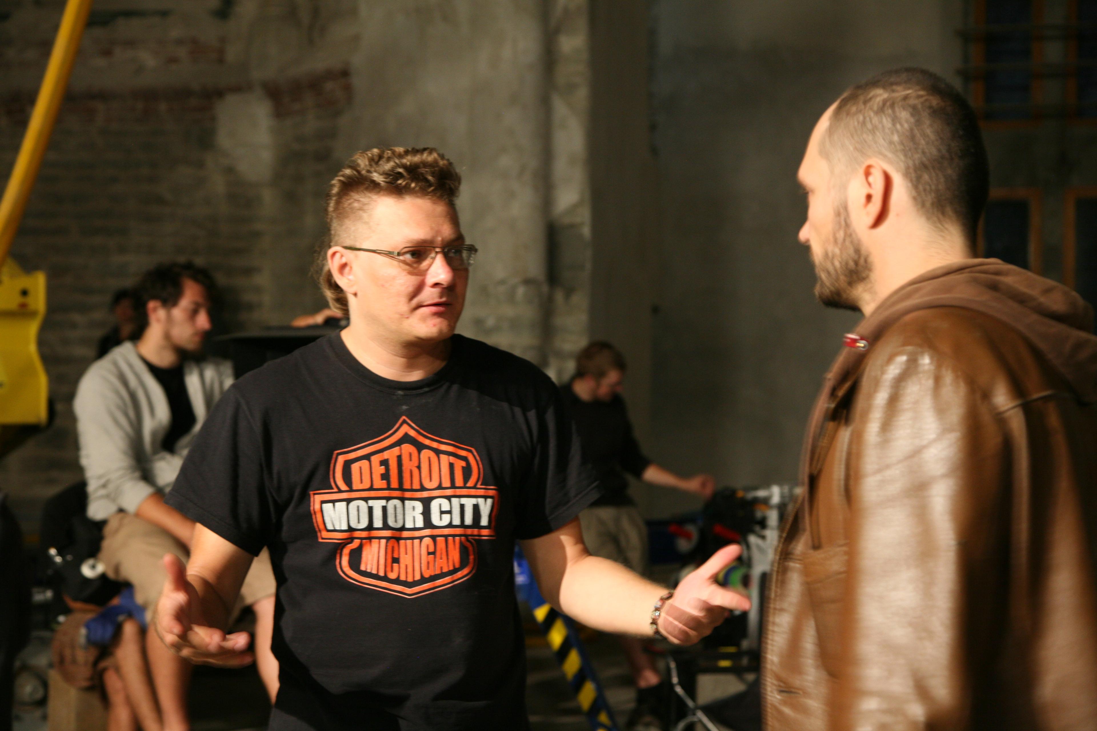 Režissöör Rainer Sarnet, operaator Mart Taniel - Foto Peeter Laurits - Homeless Bob Production