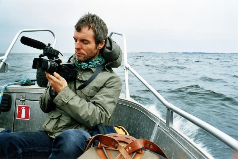 Režissöör Marko Raat filmivõtetel - Foto Epp Kubu