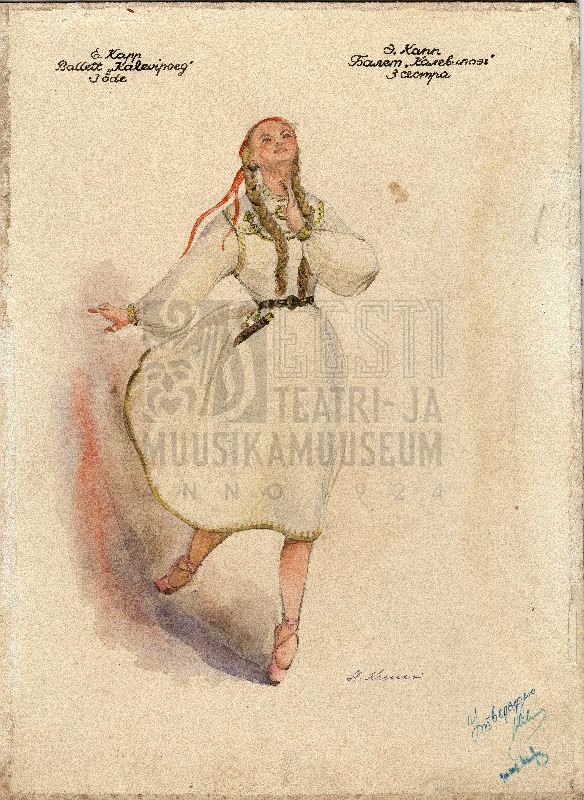 Kolm õde - 
  Kunstnik Hilda Kruusi -
  Eesti Teatri- ja Muusikamuuseumi kogu