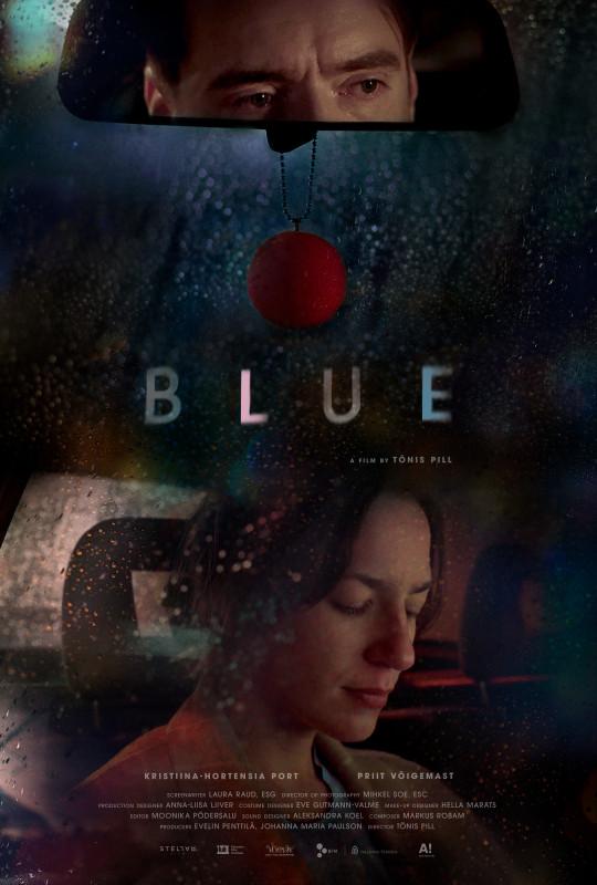 Sinine (2020). Filmi plakat inglise keeles - Kujundus Sass Roslin - Stellar Film