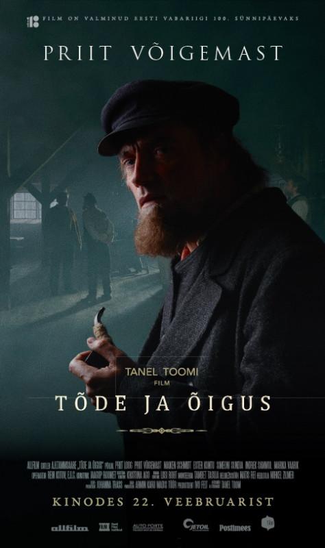 Tõde ja õigus (2019). Karakterposter - Kujundus Tanel Toom, foto Kalle Veesaar - Allfilm