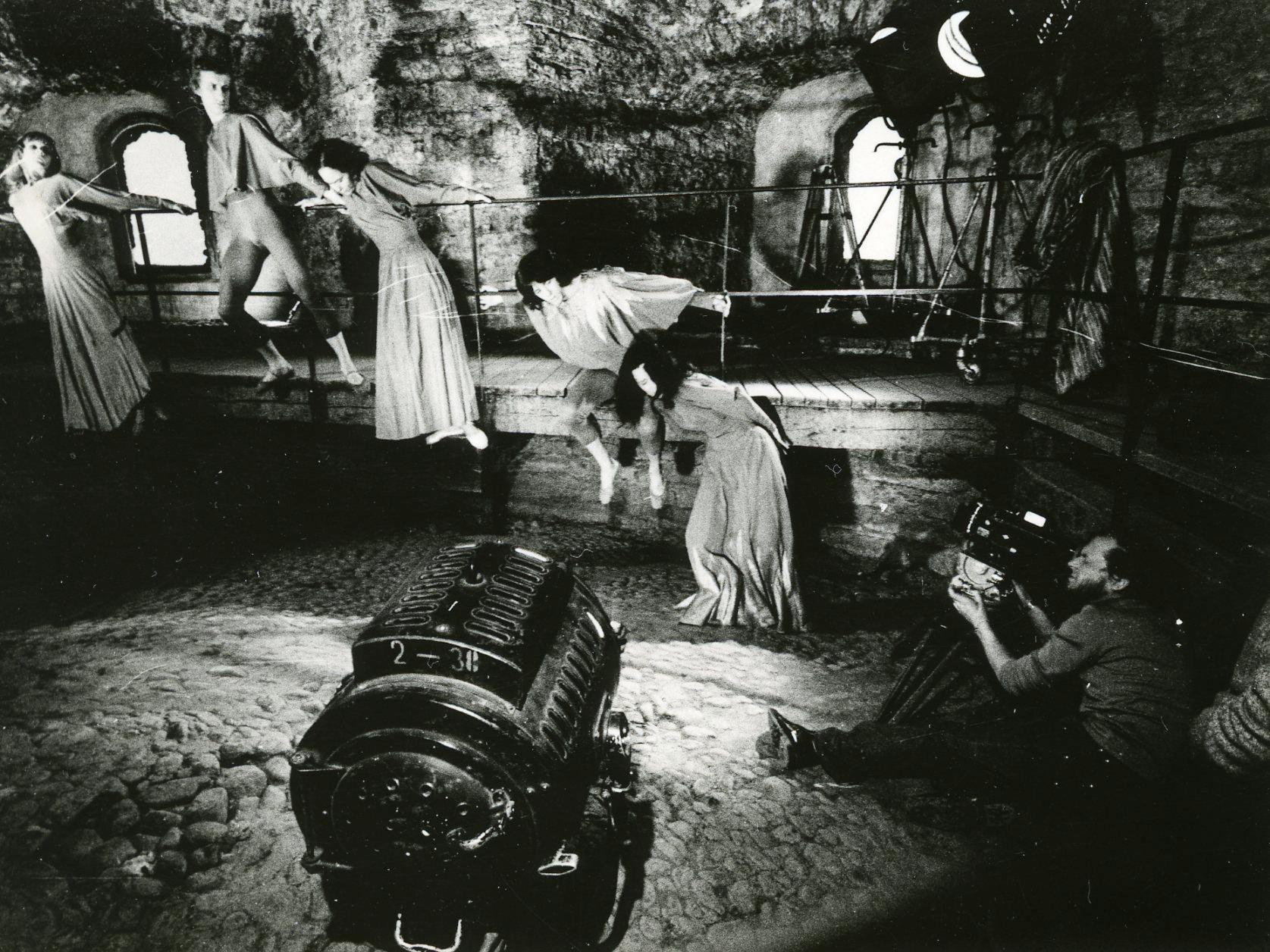Filmivõtted kindlusetornis Kiek in de Kök. Tantsib RAT Vanemuine balletirühm, kaameraga operaator Peeter Tooming - Peeter Toominga kogu